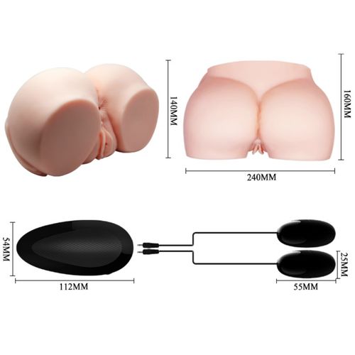 Masturbatore Realistico Vibrante con Vagina e Ano 6 Masturbatore Realistico Vibrante con Vagina e Ano 6