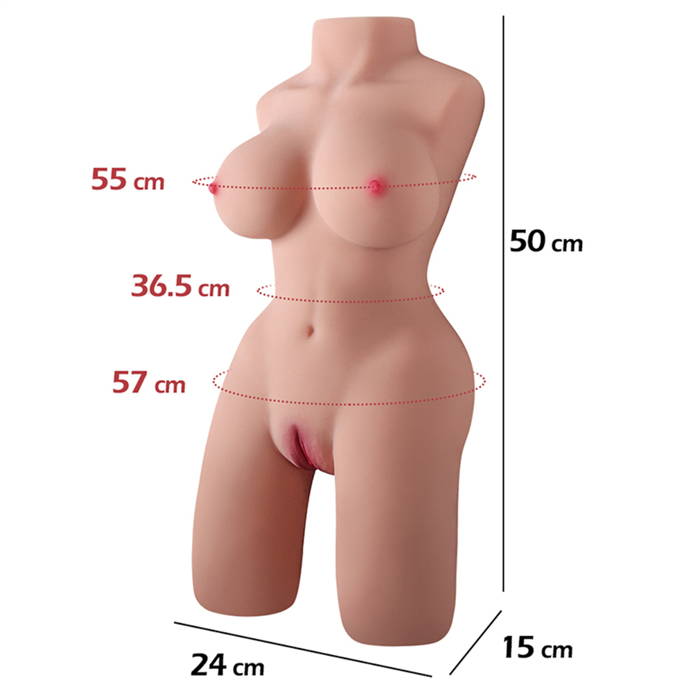Torso Realistico con Seno e Culo – Masturbatore Vagina e Ano in TPE Ultra-Morbido 15 Torso Realistico con Seno e Culo – Masturbatore Vagina e Ano in TPE Ultra-Morbido 15