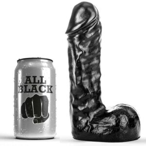 Pene Realistico Nero di 19 cm – All Black Pene Realistico Nero di 19 cm – All Black