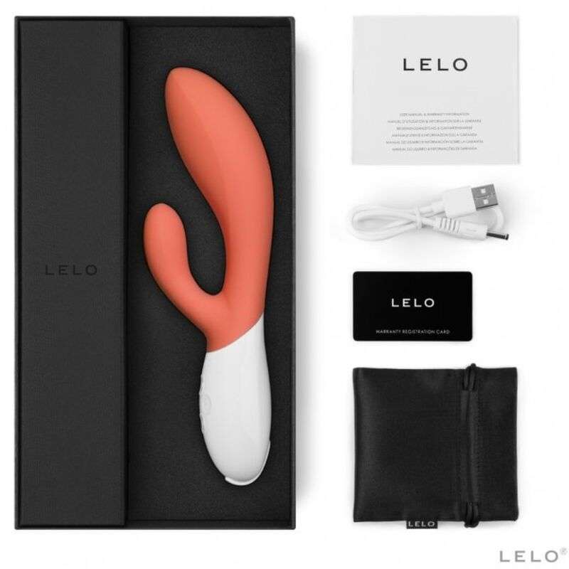 Vibratore Lelo Ina 3 Rosso Corallo 2 Vibratore Lelo Ina 3 Rosso Corallo 2