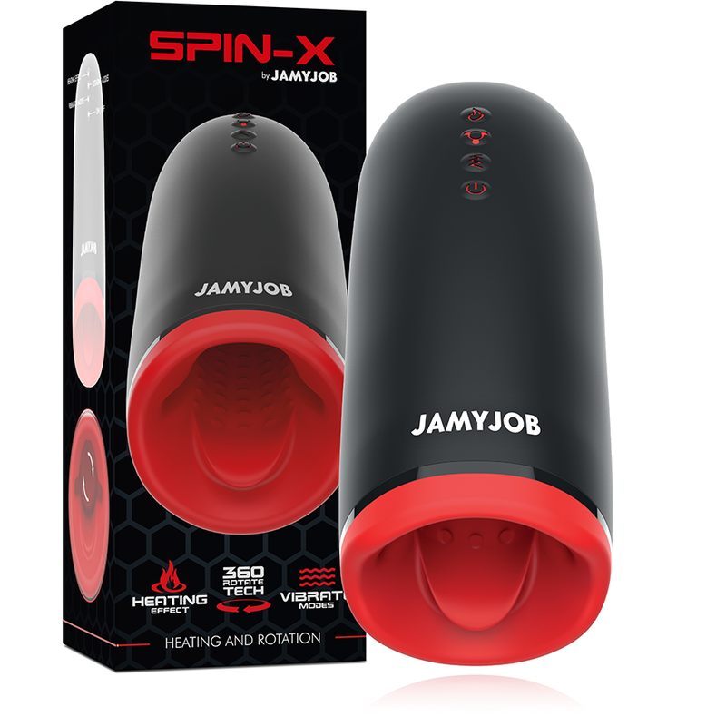 Masturbatore Riscaldante E Rotante Spin-X - Jamyjob