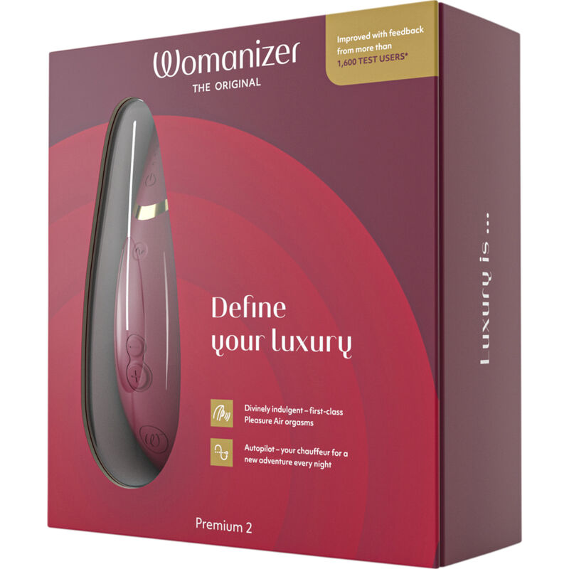 Stimolatore Clitoride Womanizer Premium 2 Bordeaux 3 Stimolatore Clitoride Womanizer Premium 2 Bordeaux 3