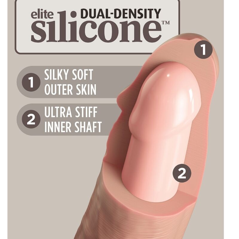 Dildo Realistico King Cock Elite In Silicone 17,8 Cm 3 Dildo Realistico King Cock Elite In Silicone 17,8 Cm 3