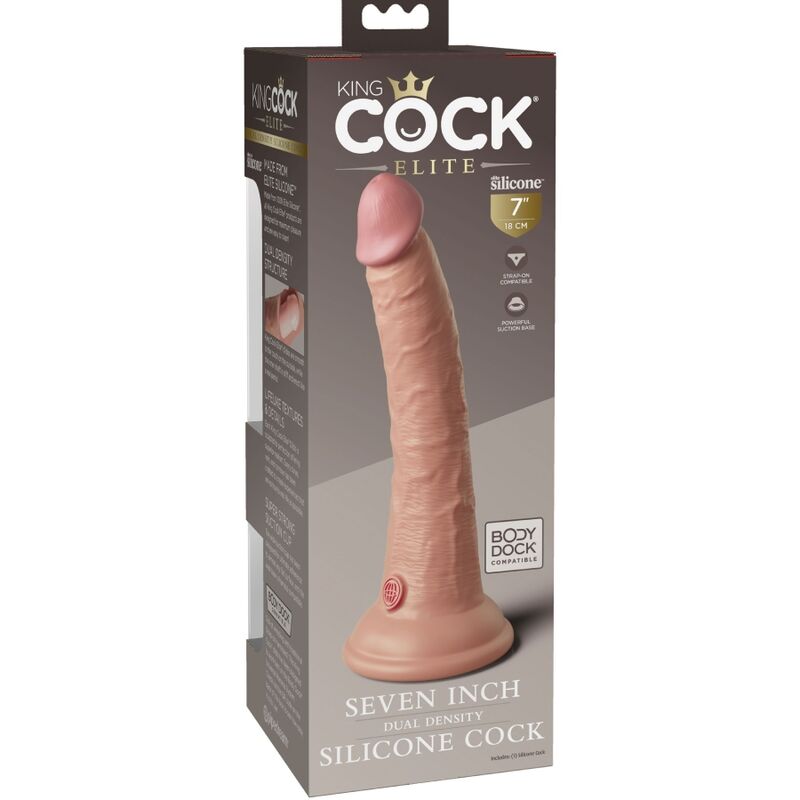 Dildo Realistico King Cock Elite In Silicone 17,8 Cm 4 Dildo Realistico King Cock Elite In Silicone 17,8 Cm 4