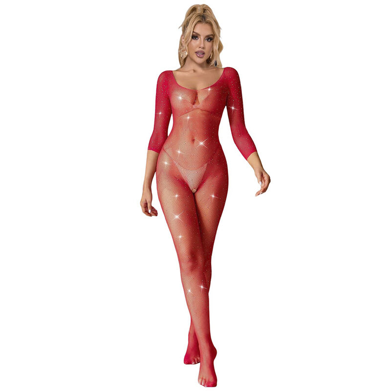 Bodystocking Subblime 952419 A Rete Con Strass Manica Bodystocking Subblime 952419 A Rete Con Strass Manica