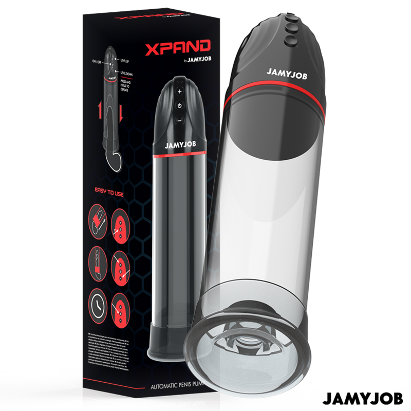 Pompa Automatica per Pene Jamyjob Xpand 3 Livelli Aspirazione