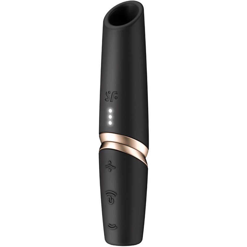 Stimolatore Clitoride Satisfyer Perfetto Kiss Wave Nero Oro