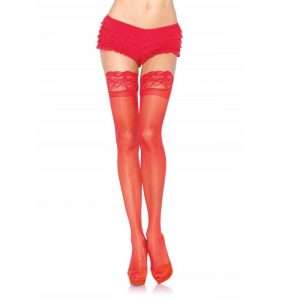 Calze Autoreggenti Rosse Leg Avenue – Silicone Calze Autoreggenti Rosse Leg Avenue – Silicone
