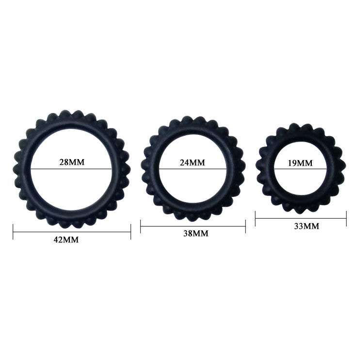 Set 3 Anelli Fallici Baile Titan Cock Ring nero 2.8 – 2.4 – 1.9 CM 5 Set 3 Anelli Fallici Baile Titan Cock Ring nero 2.8 – 2.4 – 1.9 CM 5