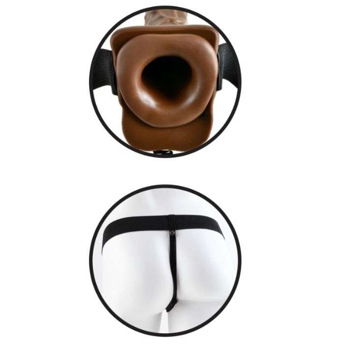 Strapon Indossabile Fetish Fantasy 23 cm – Marrone 4 Strapon Indossabile Fetish Fantasy 23 cm – Marrone 4