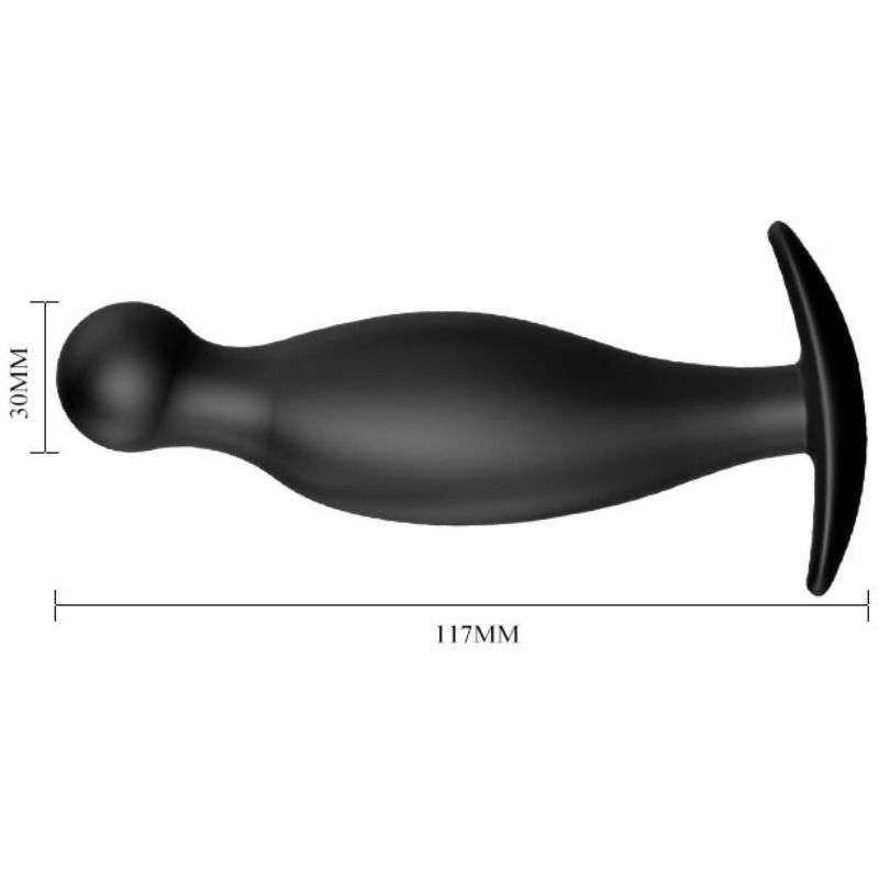 Plug Anale Pretty Love Silicone Stimolazione Extra 11.7 cm nero 11 Plug Anale Pretty Love Silicone Stimolazione Extra 11.7 cm nero 11