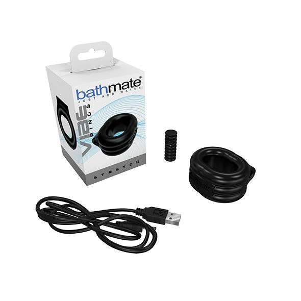 Anello per il Pene Bathmate Vibe elasticizzato nero 5 Anello per il Pene Bathmate Vibe elasticizzato nero 5