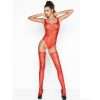 Catsuit Passion Woman BS034 Body e Calze Rosso Taglia Unica