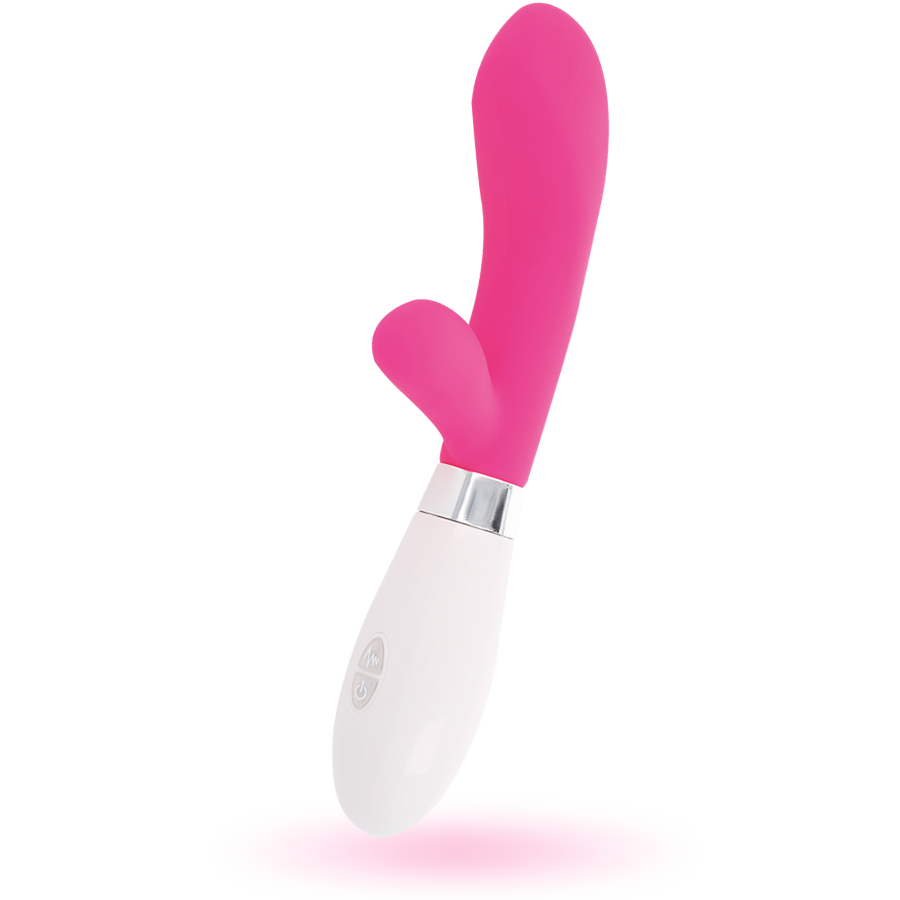 Vibratore Rabbit Glossy Jackson colore Rosa e Bianco 4 Vibratore Rabbit Glossy Jackson colore Rosa e Bianco 4