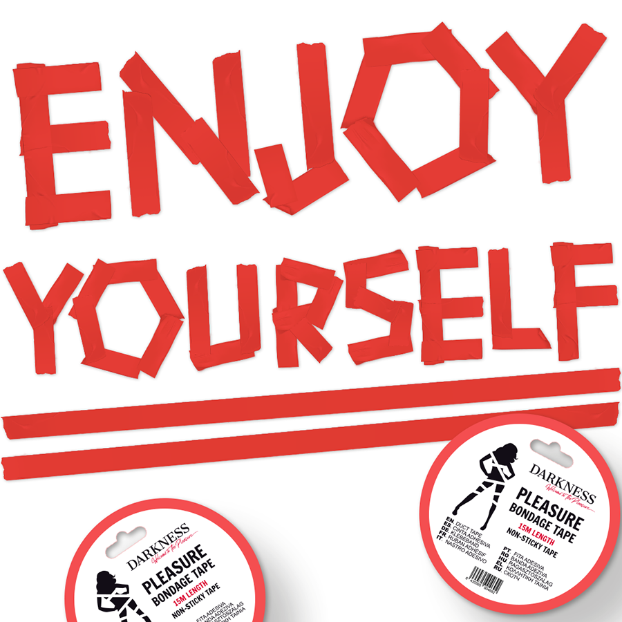 Nastro Adesivo Bondage Darkness colore Rosso 15 m