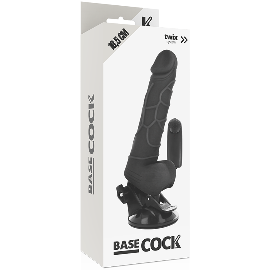 Vibratore Telecomandato con Ventosa 18,5 cm – BaseCock Nero 4 Vibratore Telecomandato con Ventosa 18,5 cm – BaseCock Nero 4