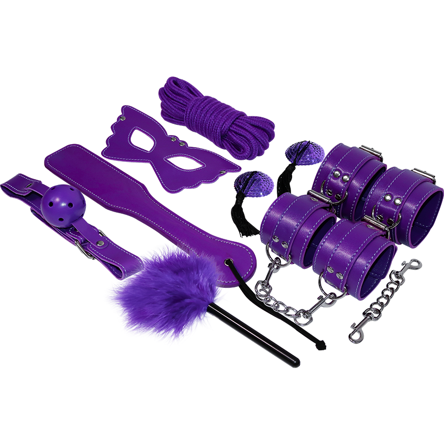 Kit Bdsm per un’Esperienza Fetish Colore Viola 9 Kit Bdsm per un’Esperienza Fetish Colore Viola 9