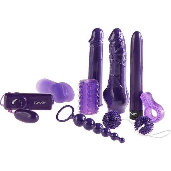 Kit Erotico Mega con 9 pezzi viola 2 Kit Erotico Mega con 9 pezzi viola 2