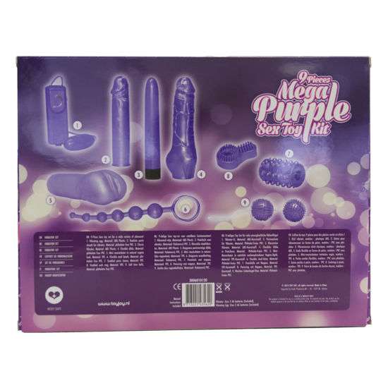 Kit Erotico Mega con 9 pezzi viola 3 Kit Erotico Mega con 9 pezzi viola 3