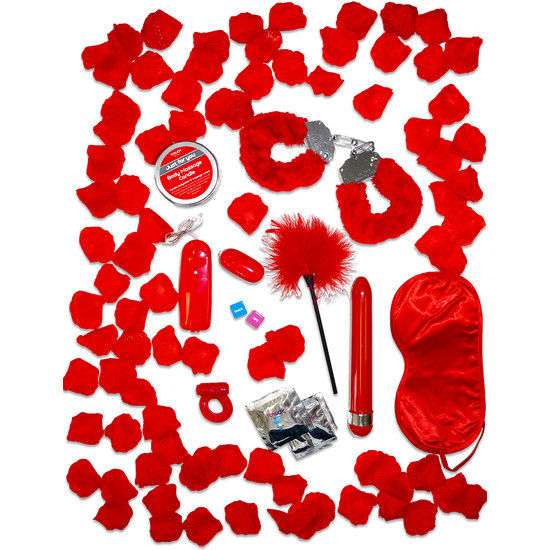 Kit del Piacere Romantico 9 pezzi rosso Kit del Piacere Romantico 9 pezzi rosso