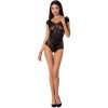 Bodystocking Passion Woman BS064 Body Apertura Intima Nero Rosso Bianco