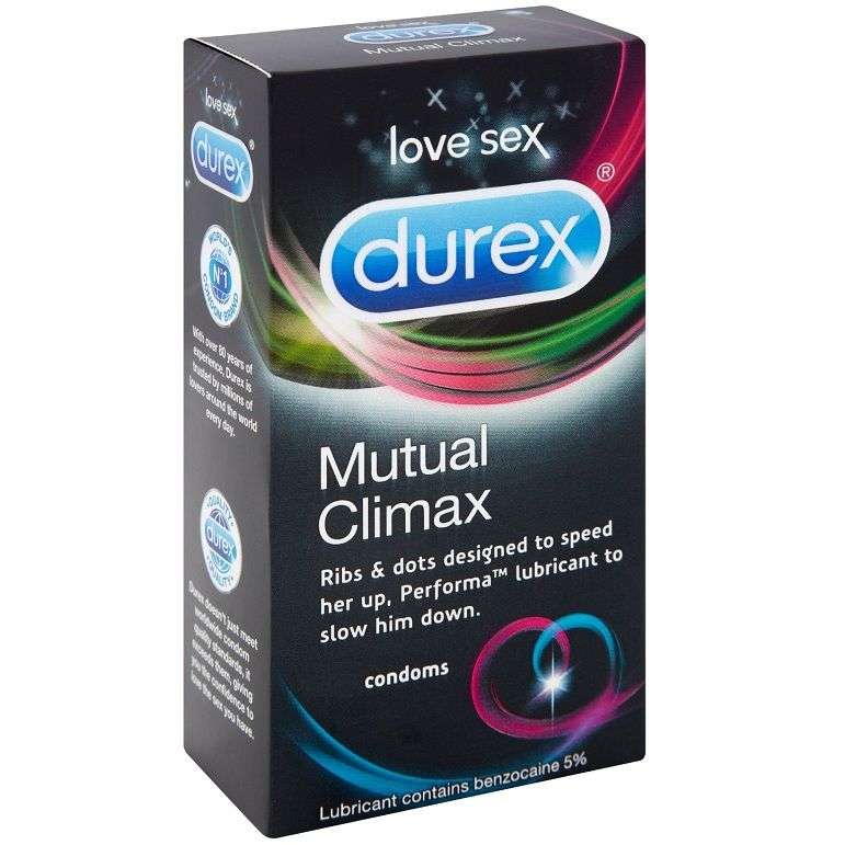 Preservativi Stimolanti Durex Mutual Climax 12 pezzi 2 Preservativi Stimolanti Durex Mutual Climax 12 pezzi 2