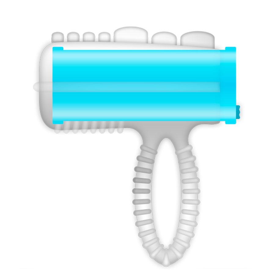 Anello Vibrante per Lingua o Dito Casual Blu Anello Vibrante per Lingua o Dito Casual Blu