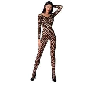 Bodystocking Passion Woman BS077 Rete Spessa Nero Rosso Bianco Bodystocking Passion Woman BS077 Rete Spessa Nero Rosso Bianco