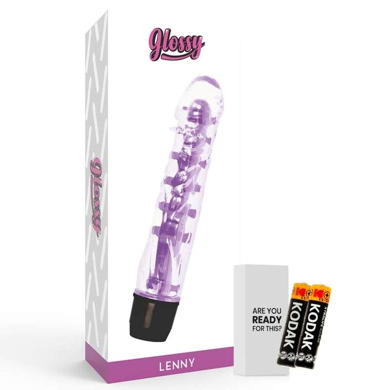 Vibratore in Jelly Glossy Lenny colore Viola 14 cm Vibratore in Jelly Glossy Lenny colore Viola 14 cm