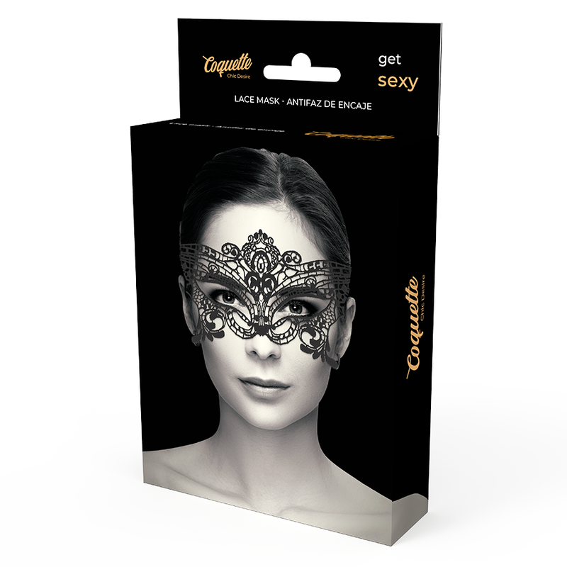Maschera Elegante in Pizzo Coquette Chic Desire nera 2 Maschera Elegante in Pizzo Coquette Chic Desire nera 2