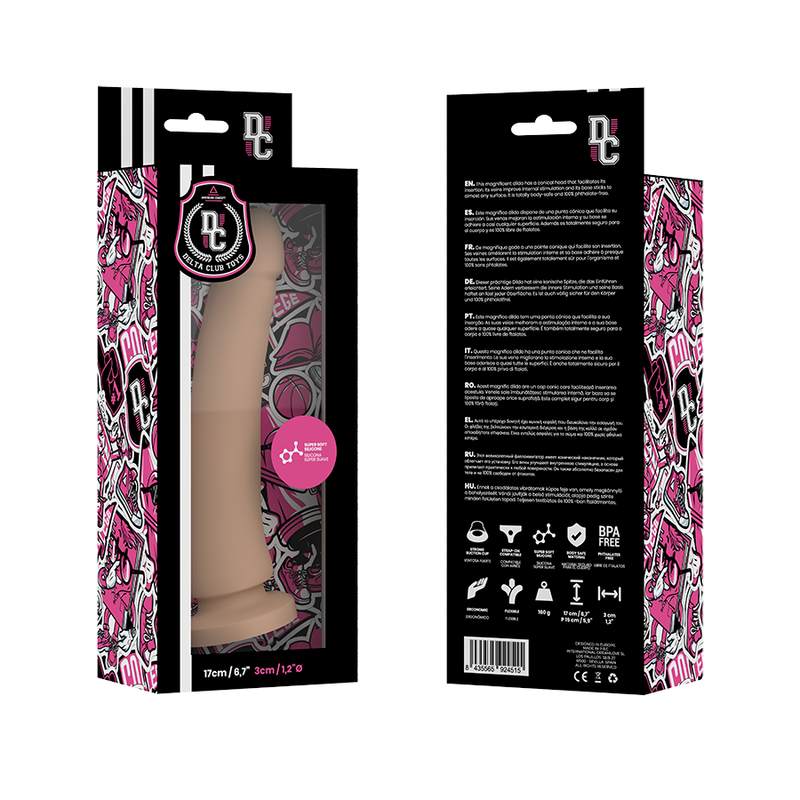 Dildo in Silicone Medicale Delta Club 17 X 3cm – Carne 2 Dildo in Silicone Medicale Delta Club 17 X 3cm – Carne 2
