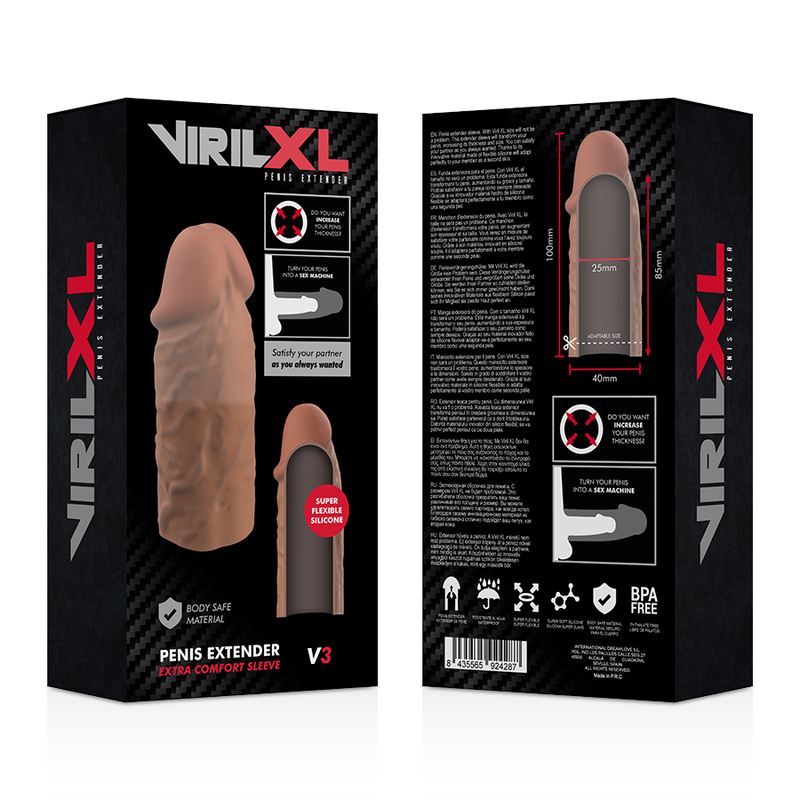 Prolunga Pene in Silicone Liquido – VirilXL Marrone 5 Prolunga Pene in Silicone Liquido – VirilXL Marrone 5