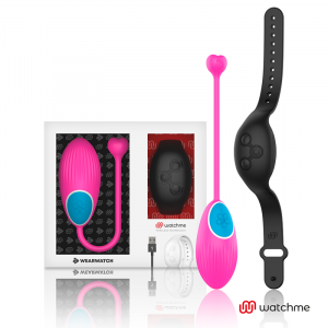 Ovulo Vibrante Wearwatch con Telecomando da Polso Rosa e Nero Ovulo Vibrante Wearwatch con Telecomando da Polso Rosa e Nero