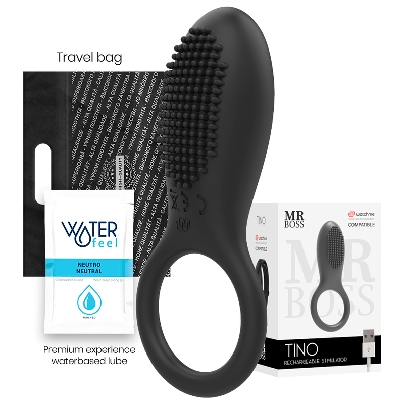 MR BOSS – ANELLO STIMOLATORE MR BOSS TINO COMPATIBILE CON LA TECNOLOGIA WIRELESS WATCHME 9