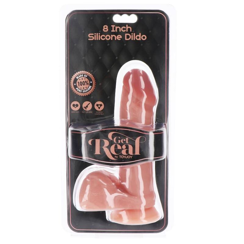 Dildo Realistico in Silicone Get Real 20,5 Cm Carne 6 Dildo Realistico in Silicone Get Real 20,5 Cm Carne 6