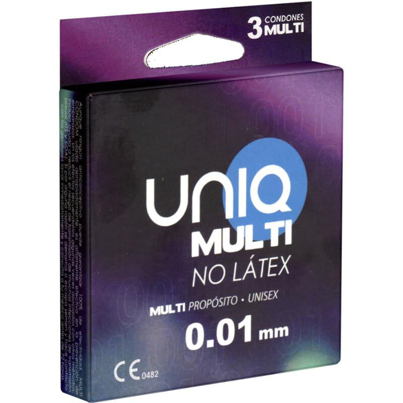 Preservativi Senza Lattice Uniq Multi 3 Unità