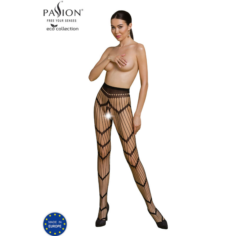 Bodystocking Passion Collezione Eco Eco S006 Nero 2