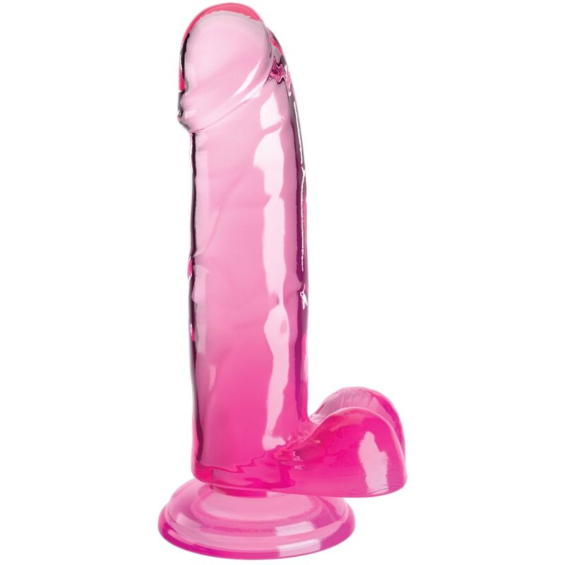 Pene Realistico King Cock Clear 15.2 Cm Rosa