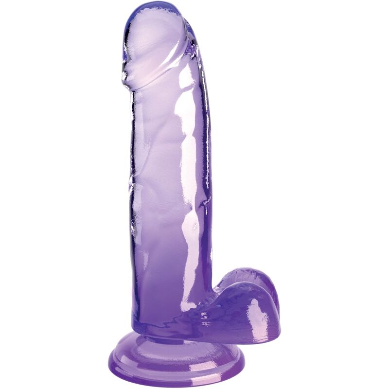 Pene Realistico King Cock Clear 15.2 Cm Viola