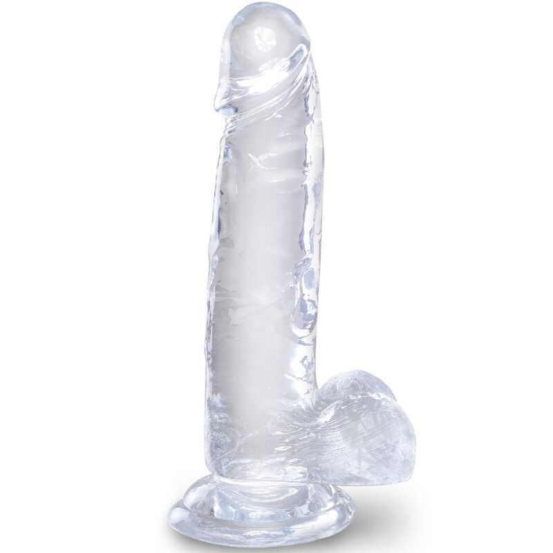 Pene Realistico King Cock Clear 15.2 Cm Trasparente