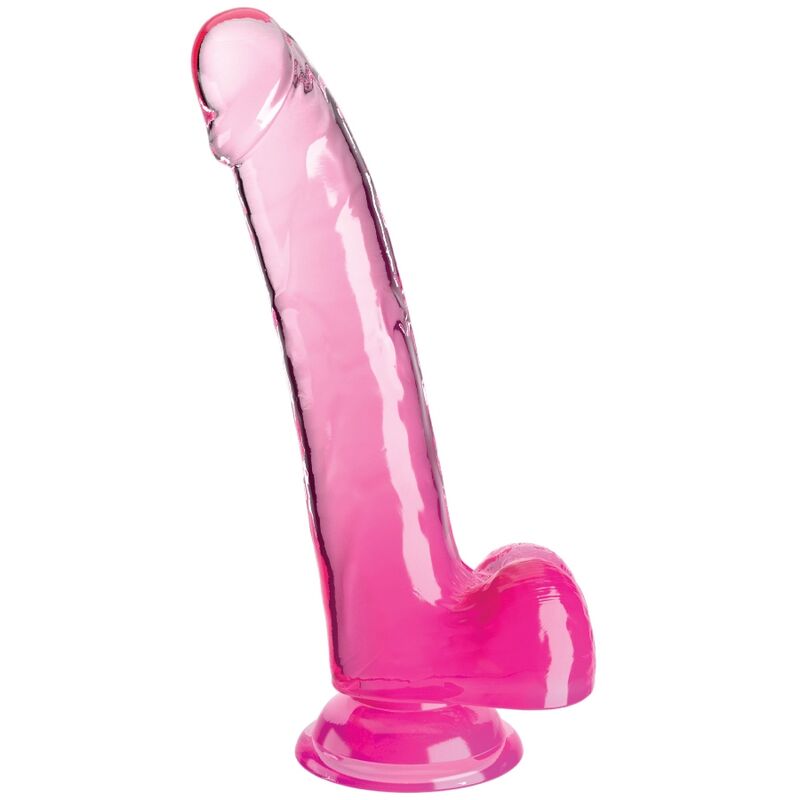 Dildo Con Testicoli King Cock Clear 20.3 Cm Rosa
