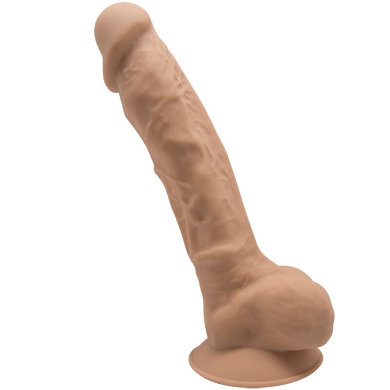Pene Realistico Premium Silexpan Silicone Caramel 17.5 Cm
