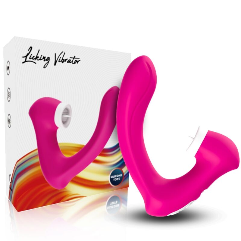 ARMONY – SECRETKISS LECCARE IL CLITORITE VIBRANTE E IL VIBRATORE CURVO FUCSIA