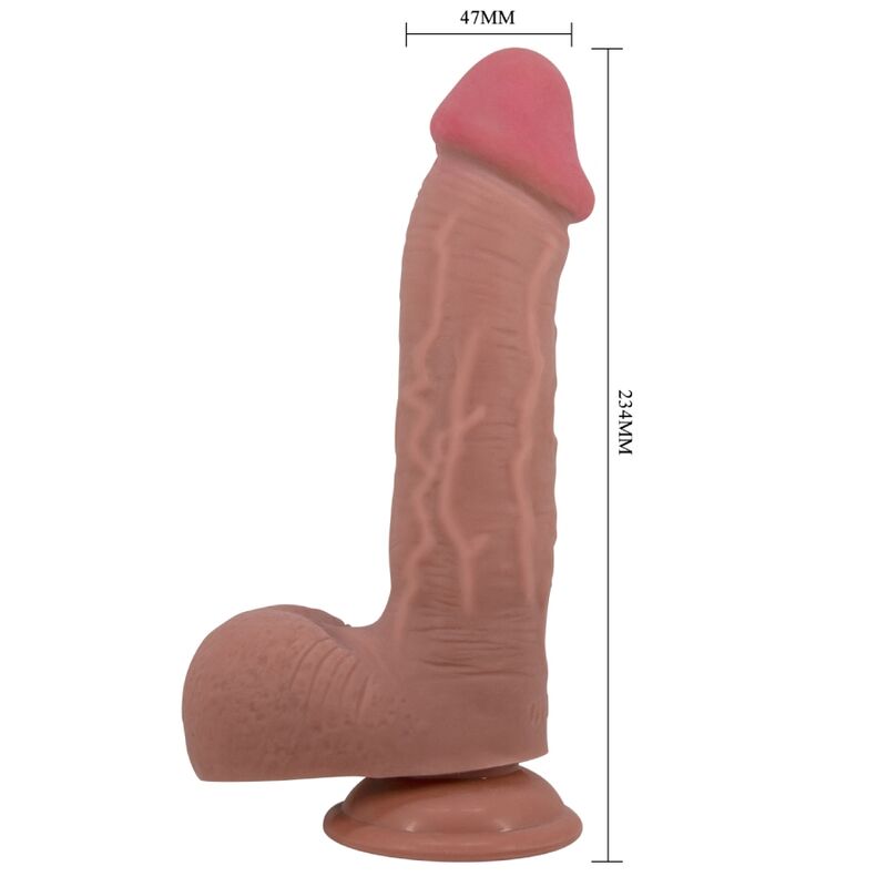 Dildo Realistico Pretty Love Sliding Skin Series Marrone 23,4 Cm 8 Dildo Realistico Pretty Love Sliding Skin Series Marrone 23,4 Cm 8