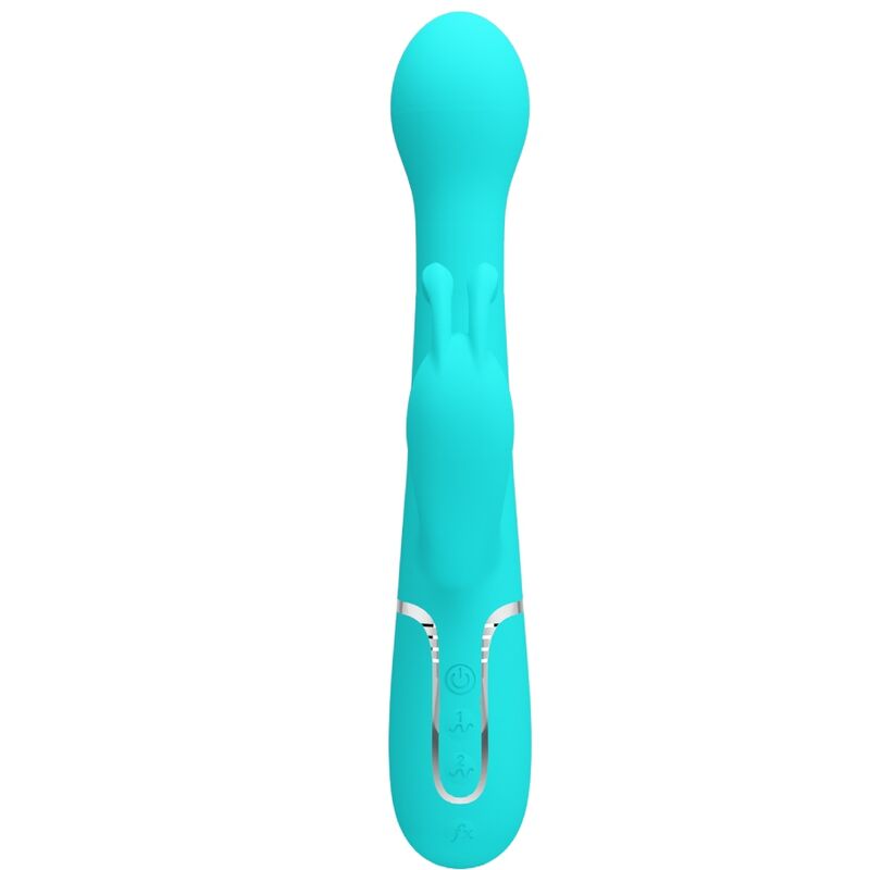 Vibratore Rabbit Pretty Love Dejon 3 In 1 Verde Acqua 2 Vibratore Rabbit Pretty Love Dejon 3 In 1 Verde Acqua 2