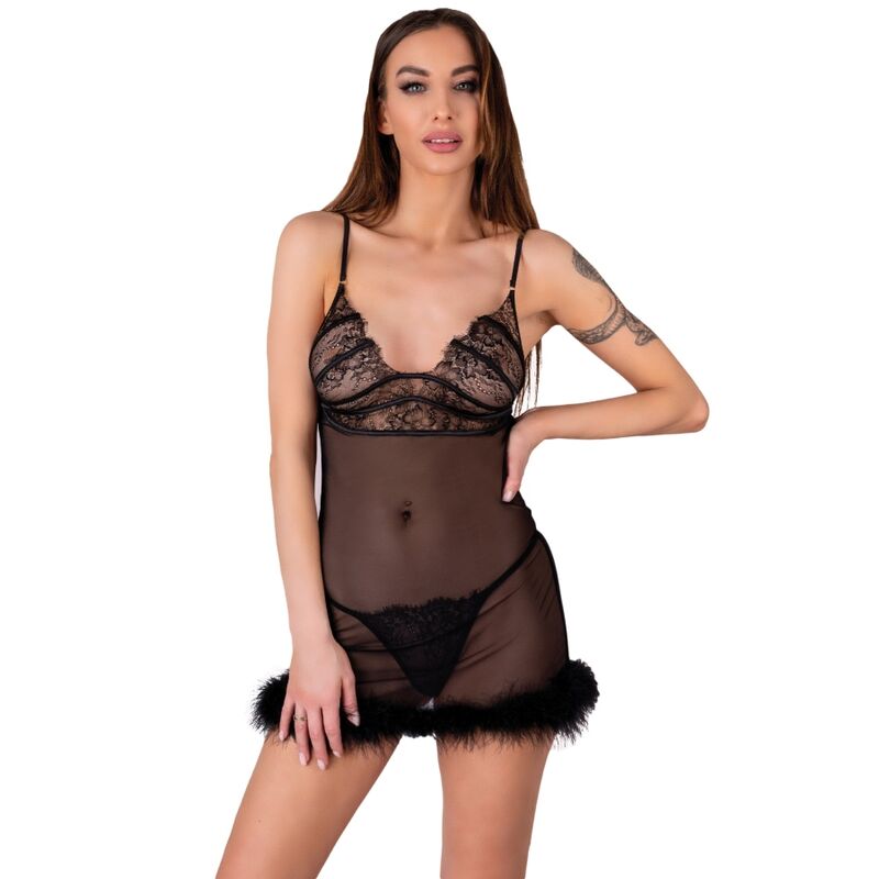 Babydoll con Perizoma Livco Corsetti Fashion Set Zerunam Nero