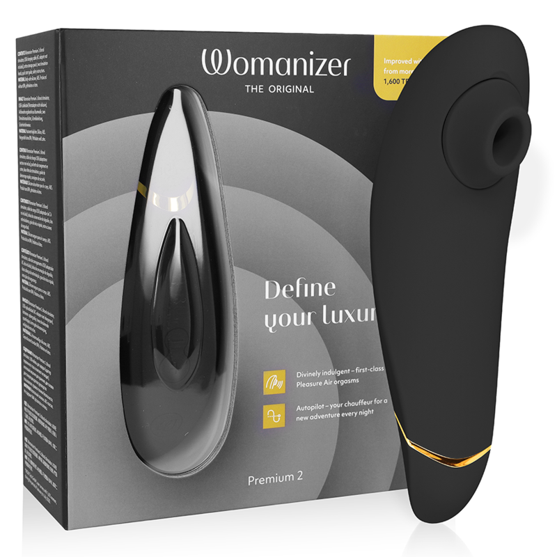 WOMANIZER – PREMIUM 2 STIMOLATORE CLITORALE NERO WOMANIZER – PREMIUM 2 STIMOLATORE CLITORALE NERO
