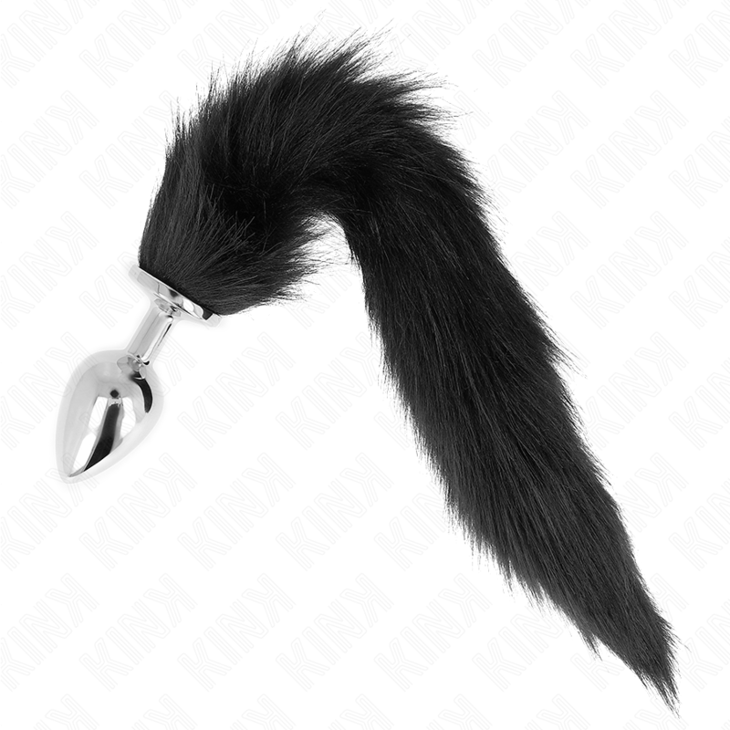Plug Anale Misura L 10 X 4 Cm Con Coda Kink 40 Cm Nero