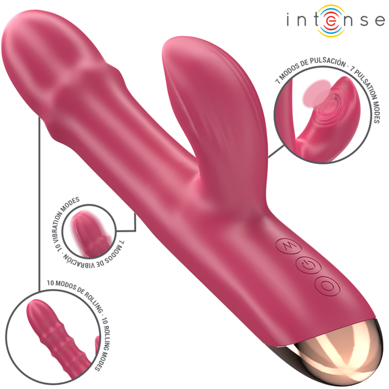 Vibratore Multifunzione Intense Chloe 3 In 1 Rosso