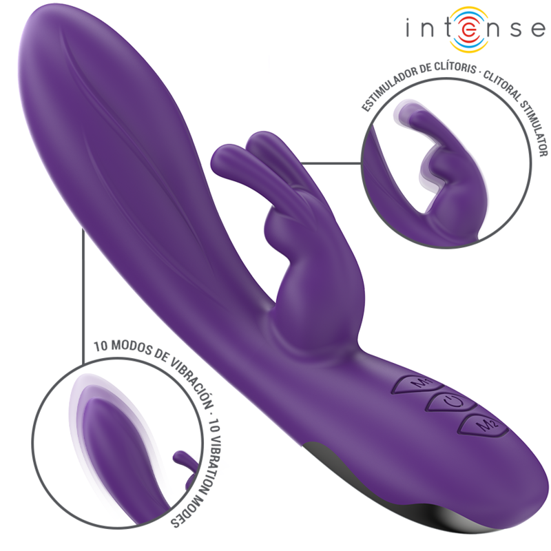 Vibratore Rabbit Intense Randall 10 Vibrazioni Viola